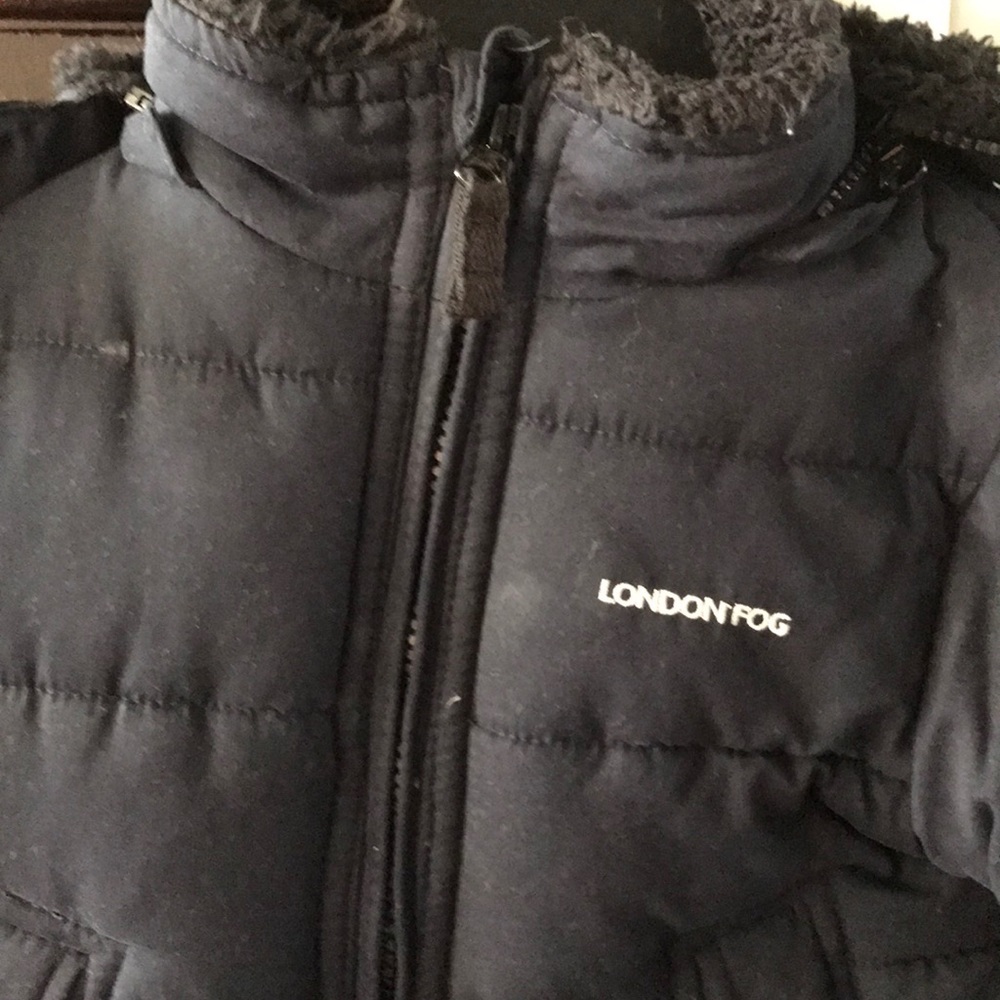 Boys London Fog lined puffy coat - 18mos